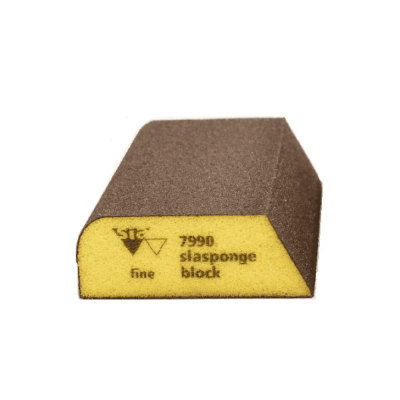 Губка 7990 абразивная 4-сторон. siasponge blok COMBI 69x98x26мм FINE (желтая)